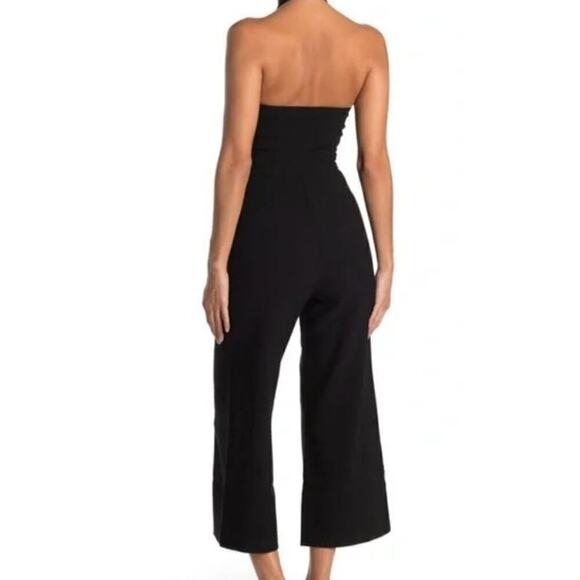 NWT Likely Marina Jumpsuit Romper Halter Neck Wide Leg Black Size 6 NWT - Picture 2 of 6